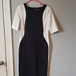 Black and white Ivanka Trump dress